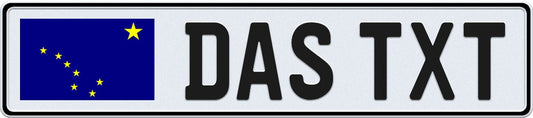 Alaska European License Plate