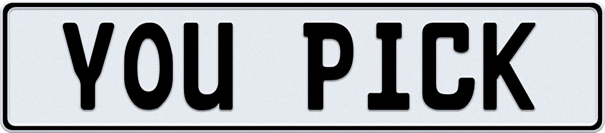 European License Plate - Choose Your Color