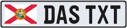 Florida European License Plate