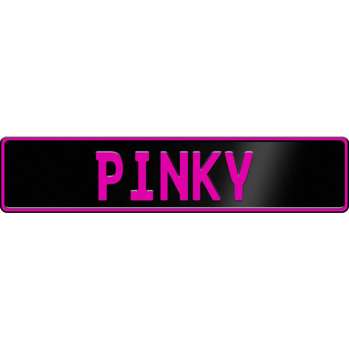 Gloss black European license plate