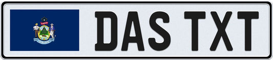 Maine European License Plate