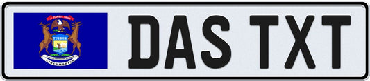 Michigan European License Plate