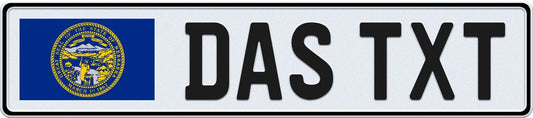 Nebraska European License Plate