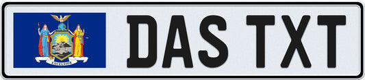 New York European License Plate