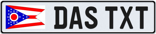 Ohio European License Plate