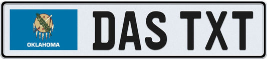 Oklahoma European License Plate