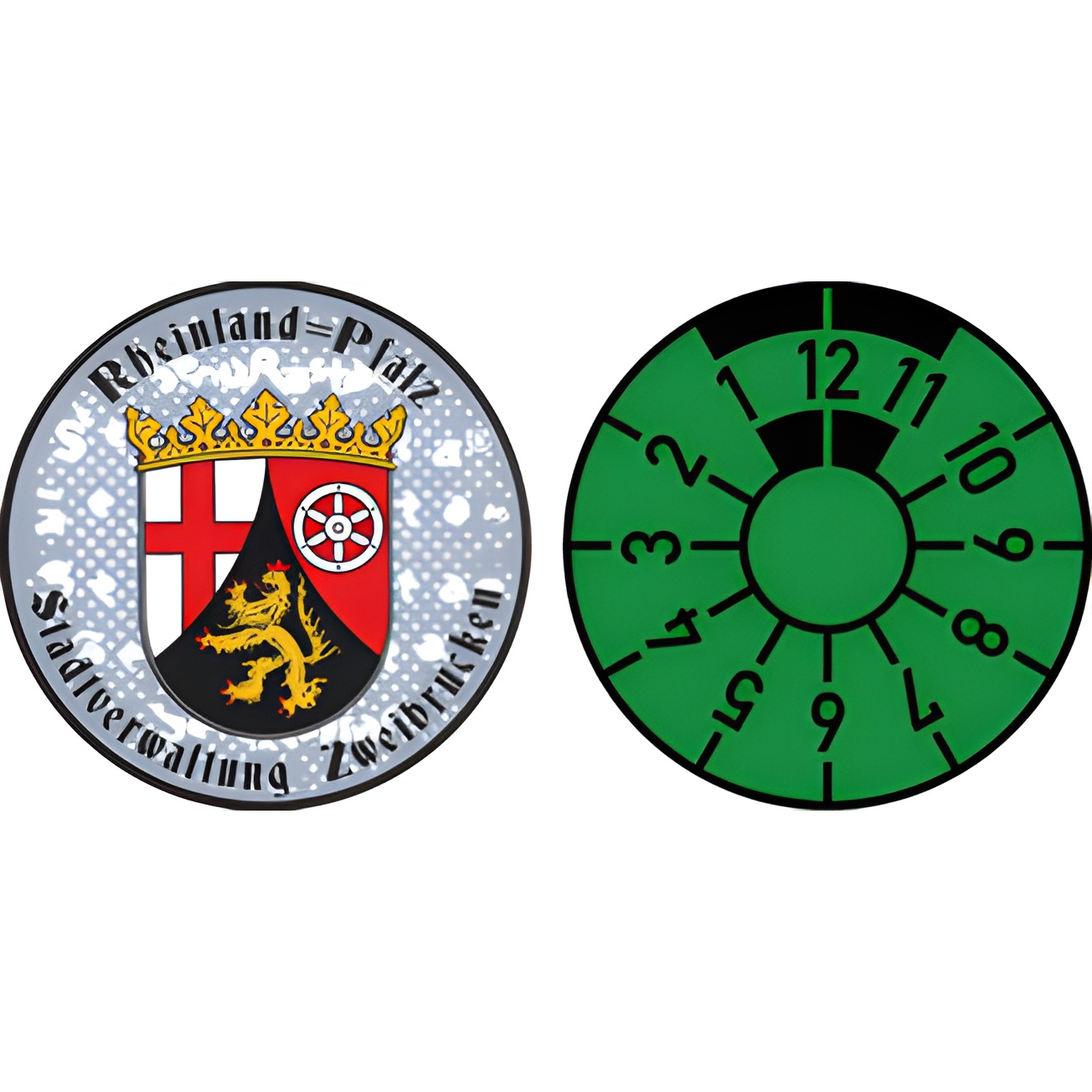 Rheinland Pfalz Registration Seal Set