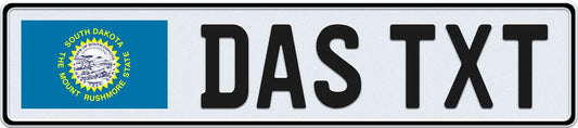 South Dakota European License Plate