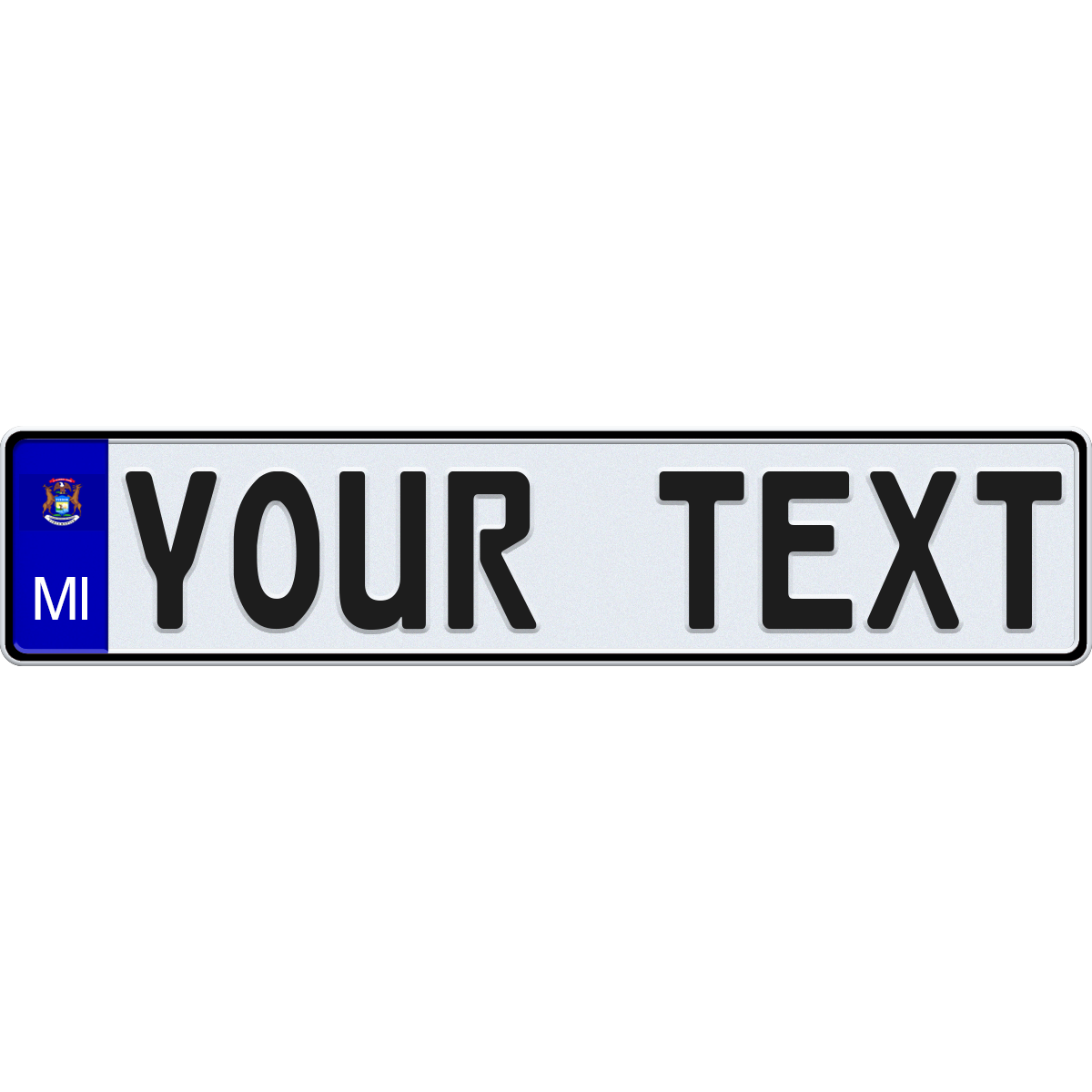 Michigan Euro-Style License Plate