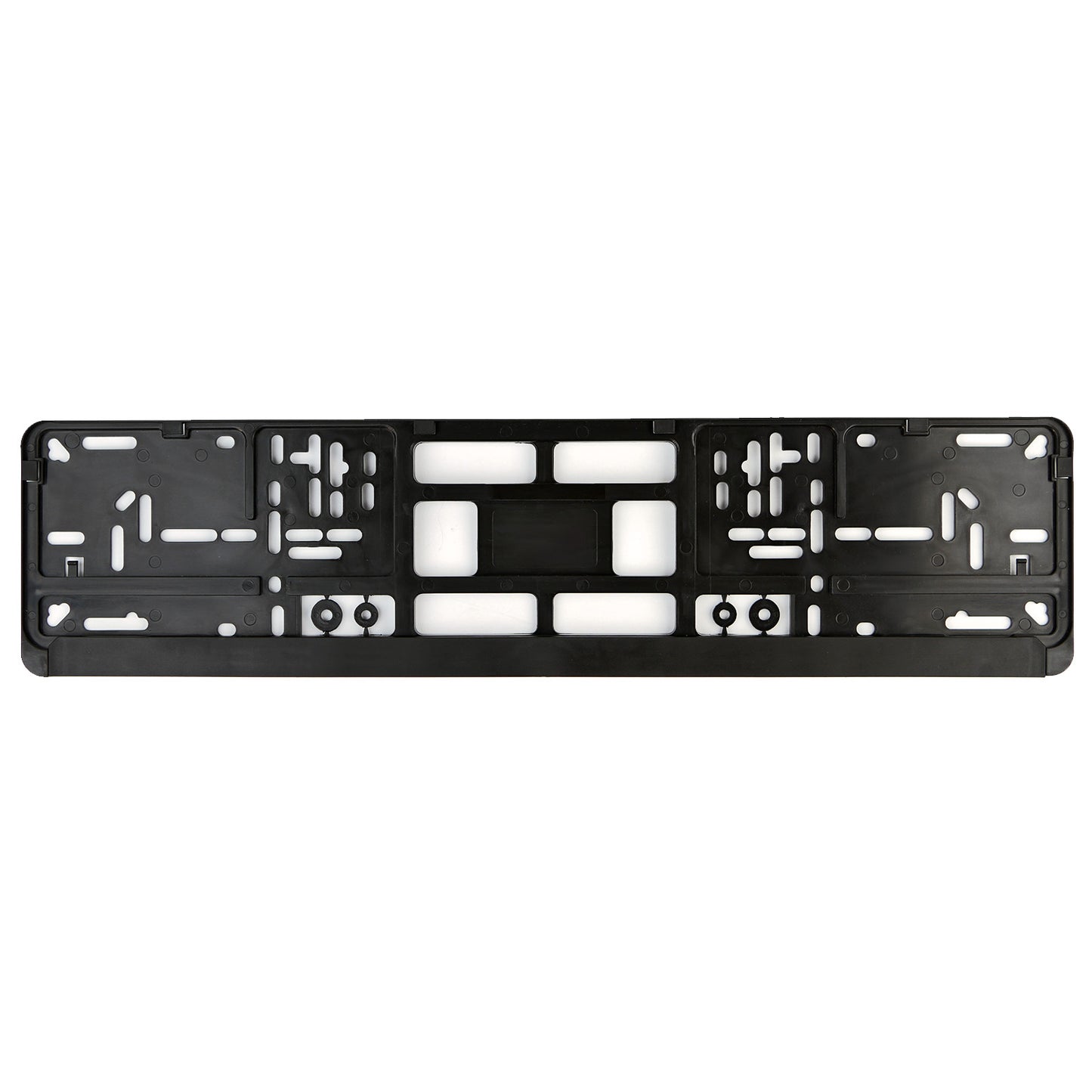 Black European License Plate Mounting Frame