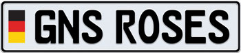 German Military License Plate