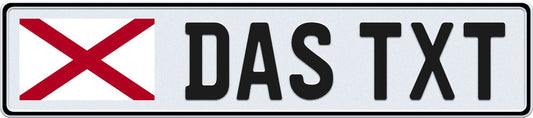 Alabama European License Plate