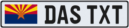 Arizona European License Plate