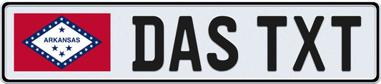 Arkansas European License Plate
