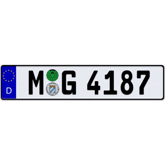Bayern Munich German license plate
