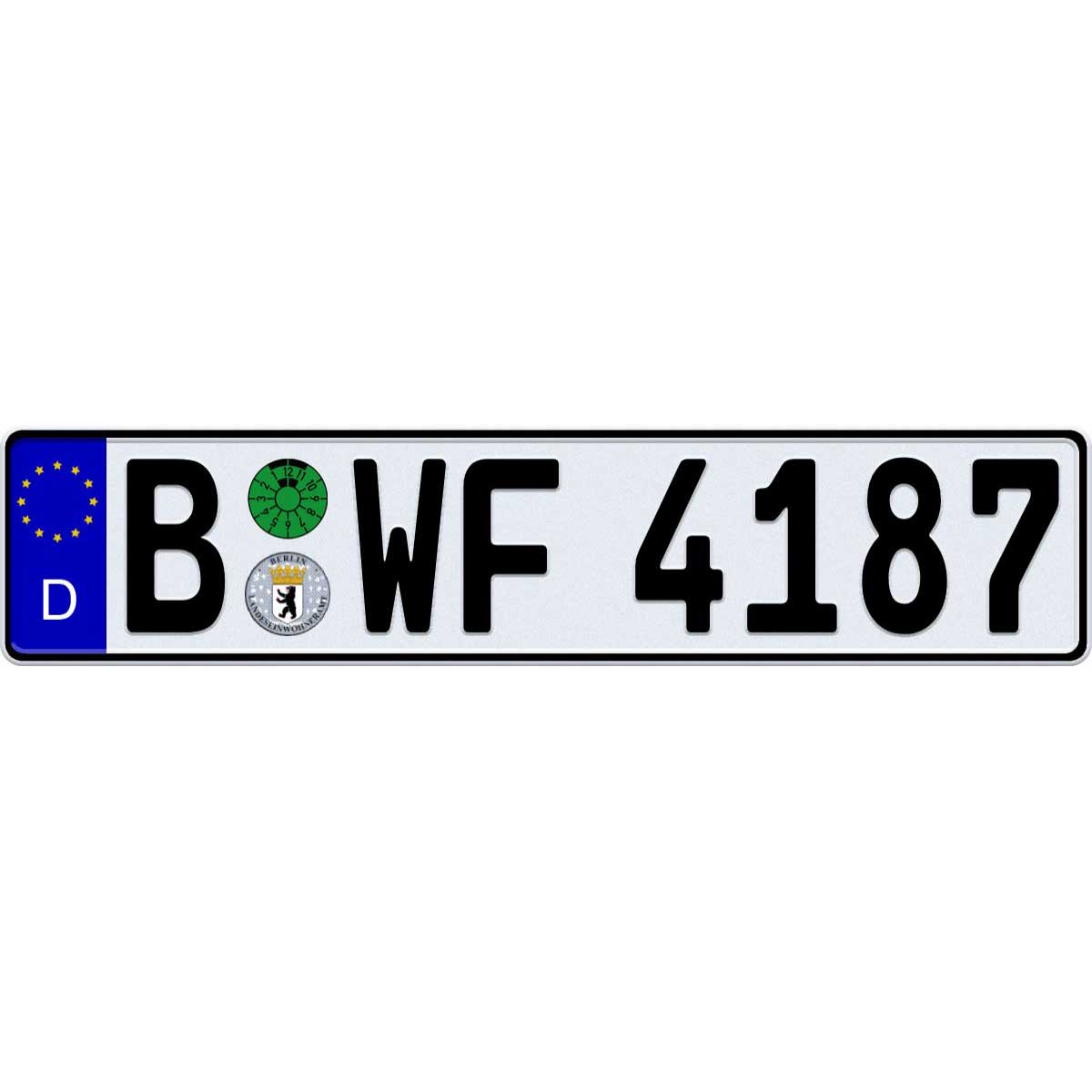 Berlin German license plate
