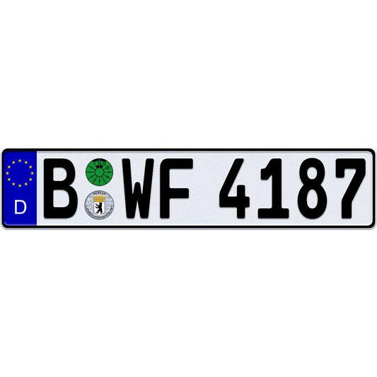 Berlin German license plate
