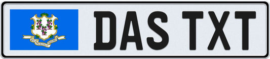 Connecticut European License Plate