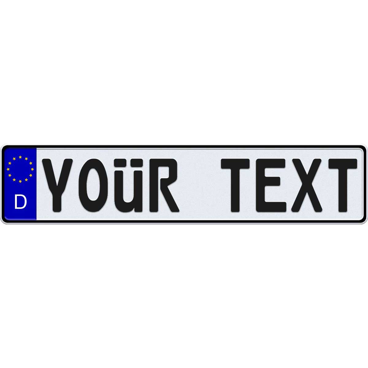 Custom German license plate