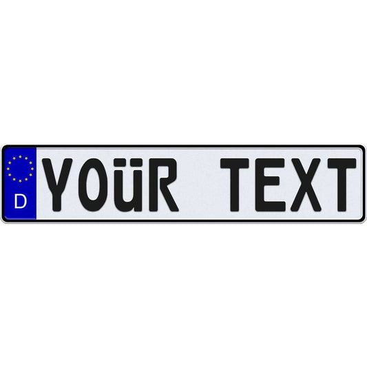Custom German license plate