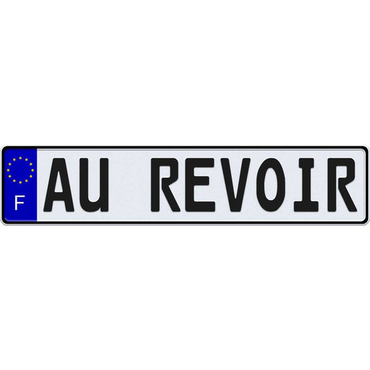 France license plate