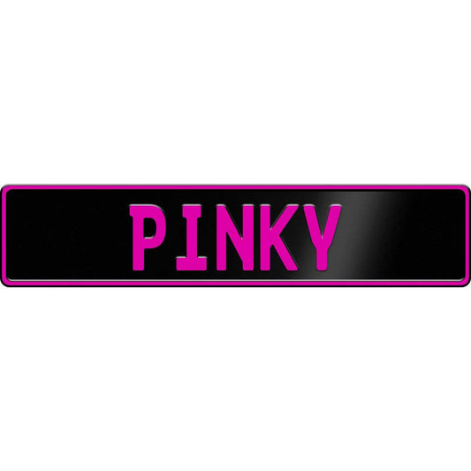 Gloss black European license plate