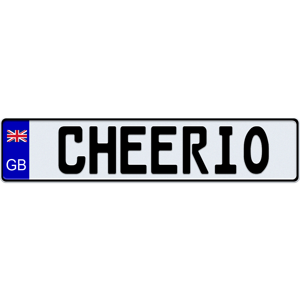 Great Britain license plate