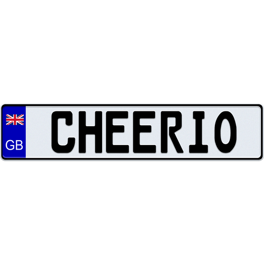 Great Britain license plate