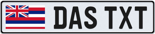 Hawaii European License Plate