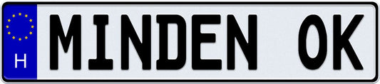 EEC Hungary License Plate