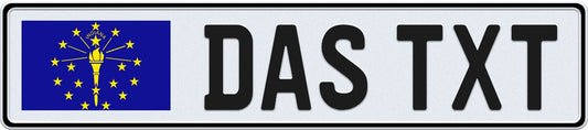 Indiana European License Plate