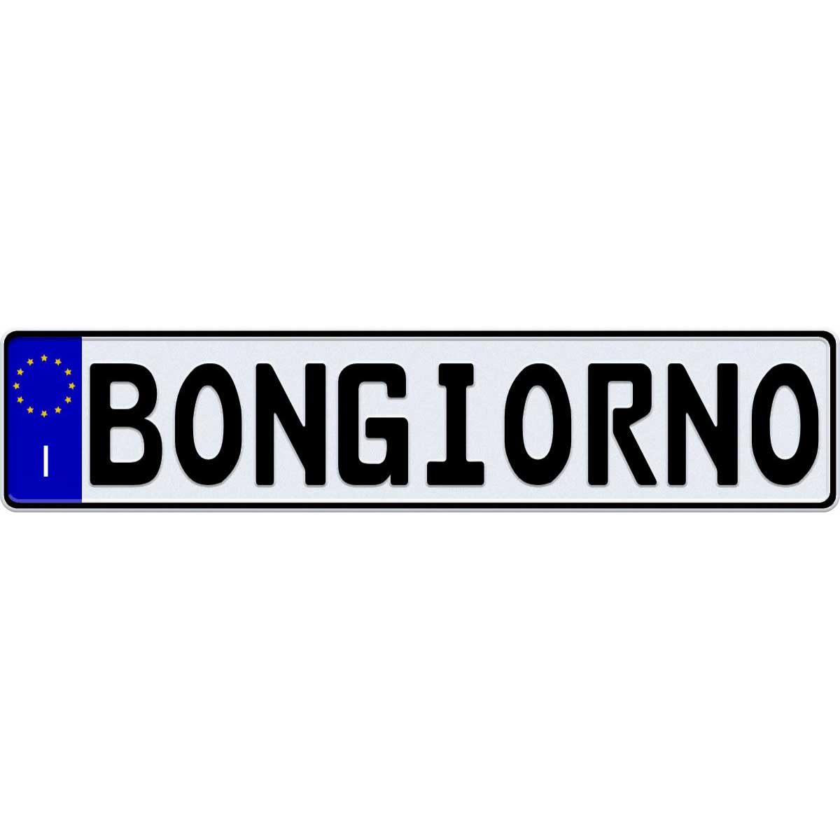 Italy license plate