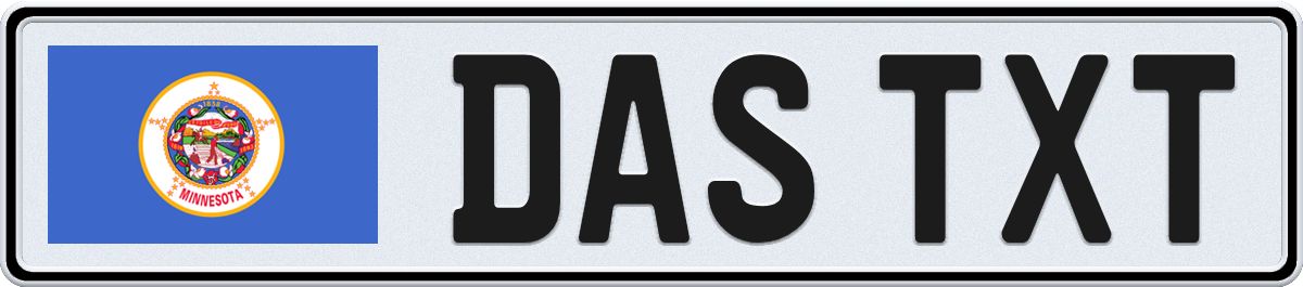 Minnesota European License Plate