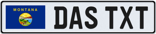 Montana European License Plate