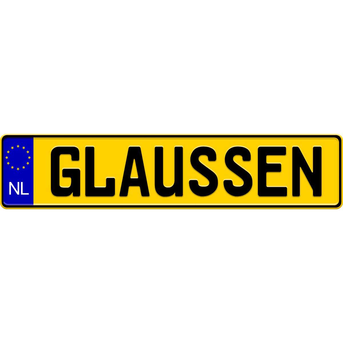 Netherlands license plate