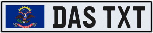 North Dakota European License Plate