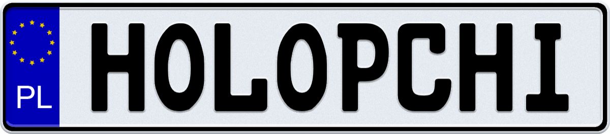 EEC Poland License Plate