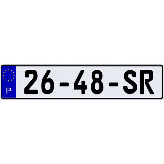 Portugal license plate