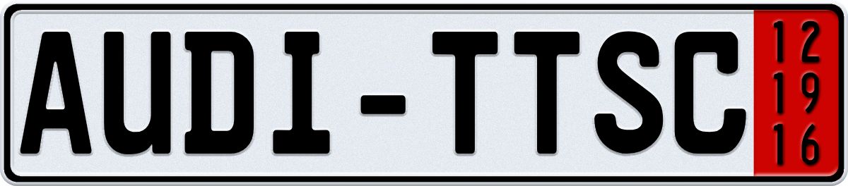 Export Zoll German License Plate