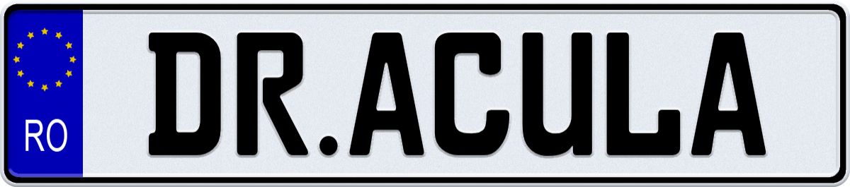 EEC Romania License Plate