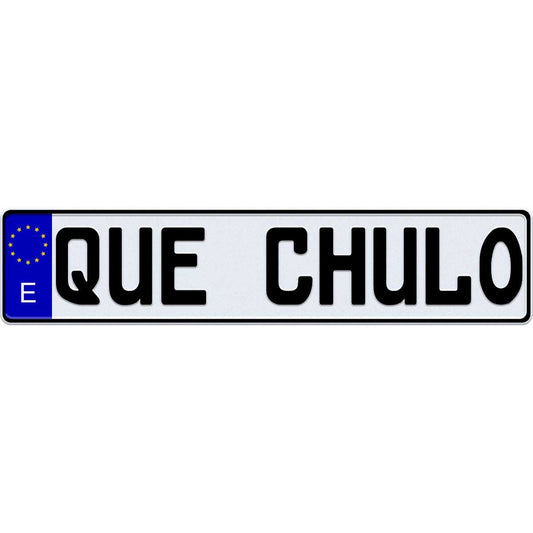 Spain license plate