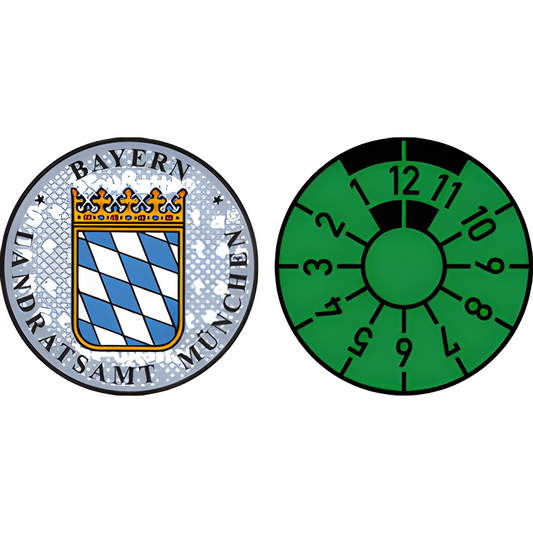 Bayern license plate seal set (Home of Audi & BMW)