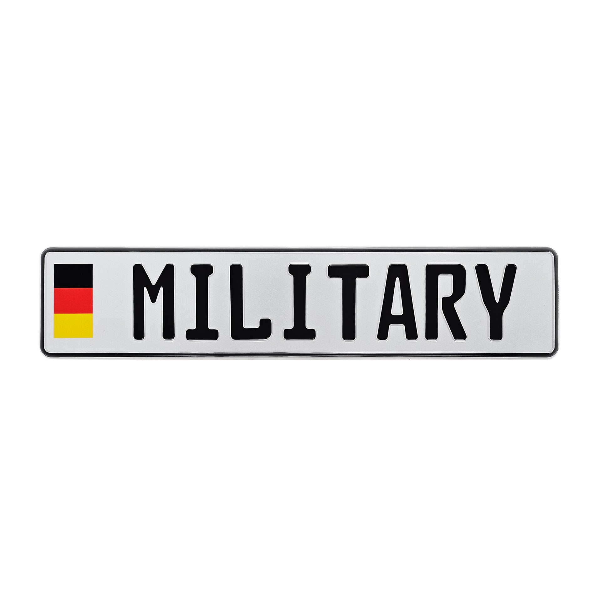 German Military License Plate