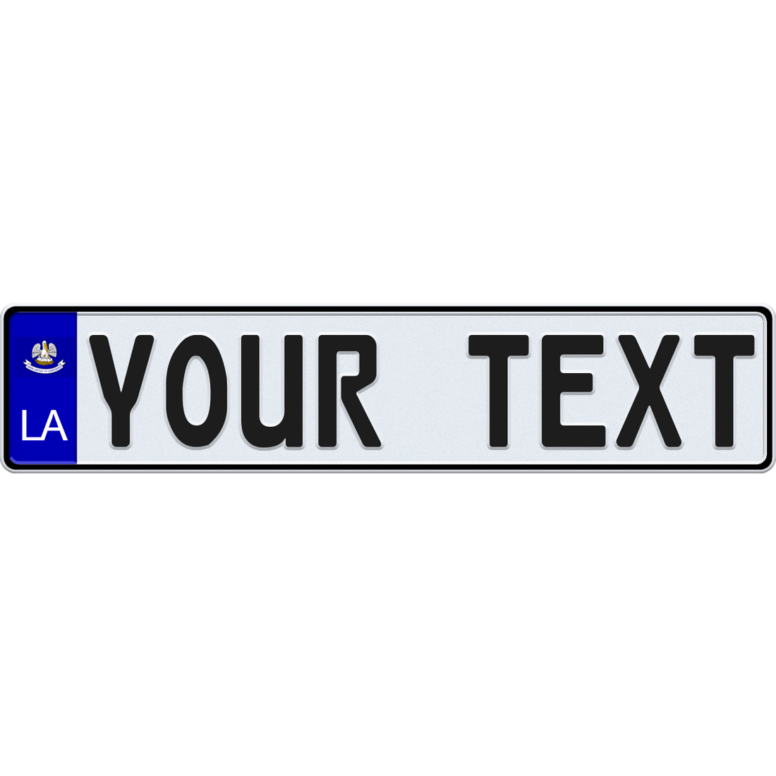 Louisiana EuroStyle License Plate