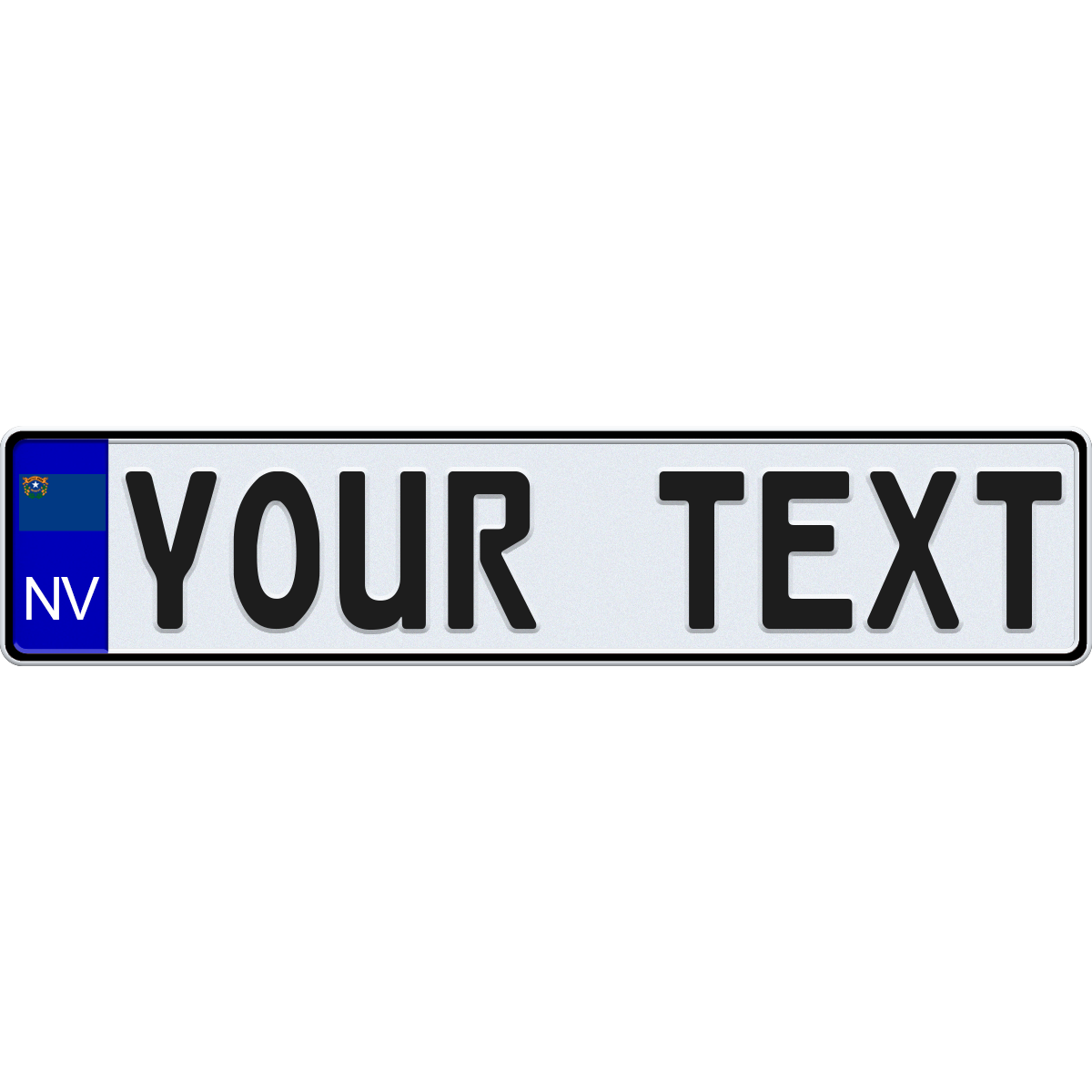 Nevada Euro-Style License Plate