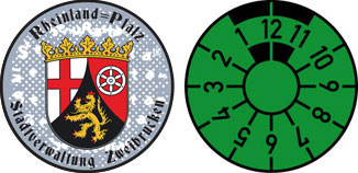 Rheinland Pfalz Registration Seal Set